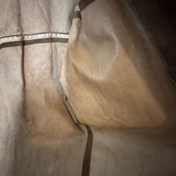 Full leather button down western fringe shacket - Picture 12 of 14